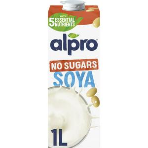 Alpro Longlife Unsweetened Soya Milk Alternative 1L