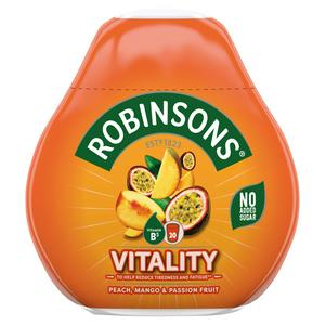 Robinsons Mini Vitality Peach, Mango & Passion Fruit No Added Sugar Squash 66ml