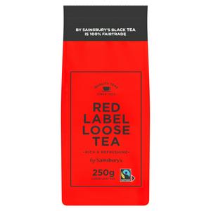 Sainsbury's Fairly Traded Red Label Loose Leaf Tea 250g