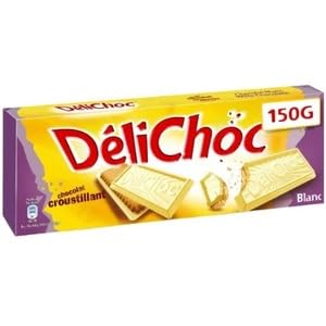 DéliChoc White Chocolate Crunchy Biscuits