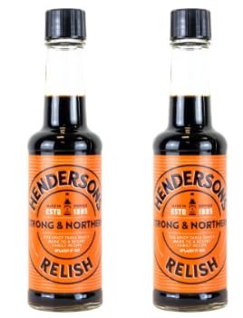 Henderson's Relish Strong & Northern Spicy Table Sauce, Twin Pack, 2 Bottles
