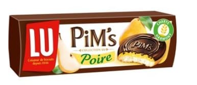 LU PiM's Poire Biscuits, Chocolate-Coated Sponge with Pear Jelly - Pack of 3