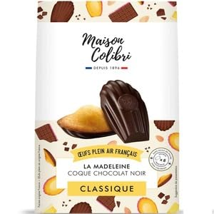 Maison Colibri La Madeleine, Dark Chocolate Shell, Classique, French Free-Range Eggs