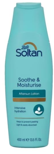 Soltan Soothe & Moisturise Aftersun Lotion, Intensive Hydration, Light & Easily Absorbed, 400ml