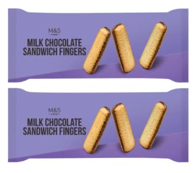 M&S Food Milk Chocolate Sandwich Fingers, Pack of 2