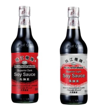Pearl River Bridge Superior Dark and Light Soy Sauce, Naturally Brewed, 500ml