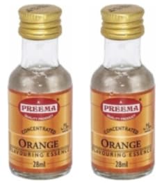 Preema Orange Flavouring Essence, Concentrated, 28ml, Pack of 2