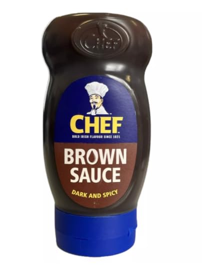 Chef Brown Sauce, Dark and Spicy, Bold Irish Flavour, Squeezy Top Down Bottle, 385g