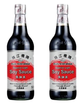 Pearl River Bridge Superior Light Soy Sauce, Naturally Brewed, Pack of 2
