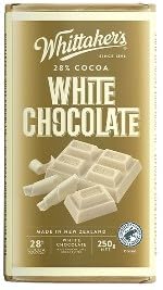 Whittaker's White Chocolate Block, 28% Cocoa, Made in New Zealand, 250g