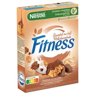 Nestlé Fitness Milk Chocolate Wholegrain Breakfast Cereal, 375g