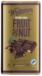 Whittaker's Creamy Milk Fruit and Nut Chocolate Block, 250g