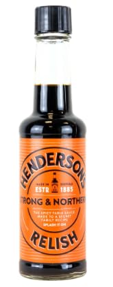 Henderson's Relish Strong & Northern Table Sauce, Established 1885, Splash It On