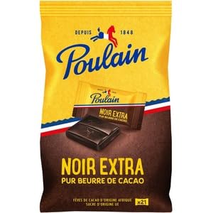 Poulain Noir Extra Dark Chocolate, Pure Cocoa Butter