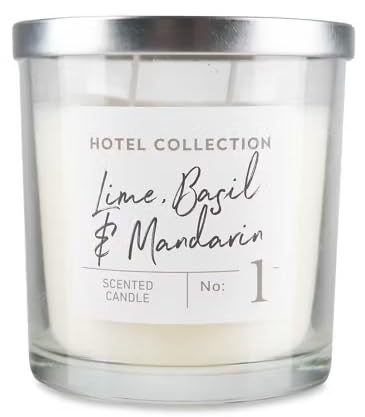 Hotel Collection Lime, Basil & Mandarin Scented Candle No: 1