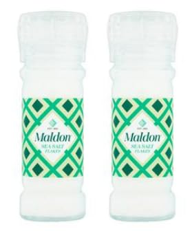 Maldon Sea Salt Flakes, Grinder, Pack of 2