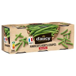 D'Aucy Haricots Verts Extra Fins 3X110g