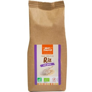 Mon Fournil Farine Complete Bio de Riz (Sans Gluten) 400g