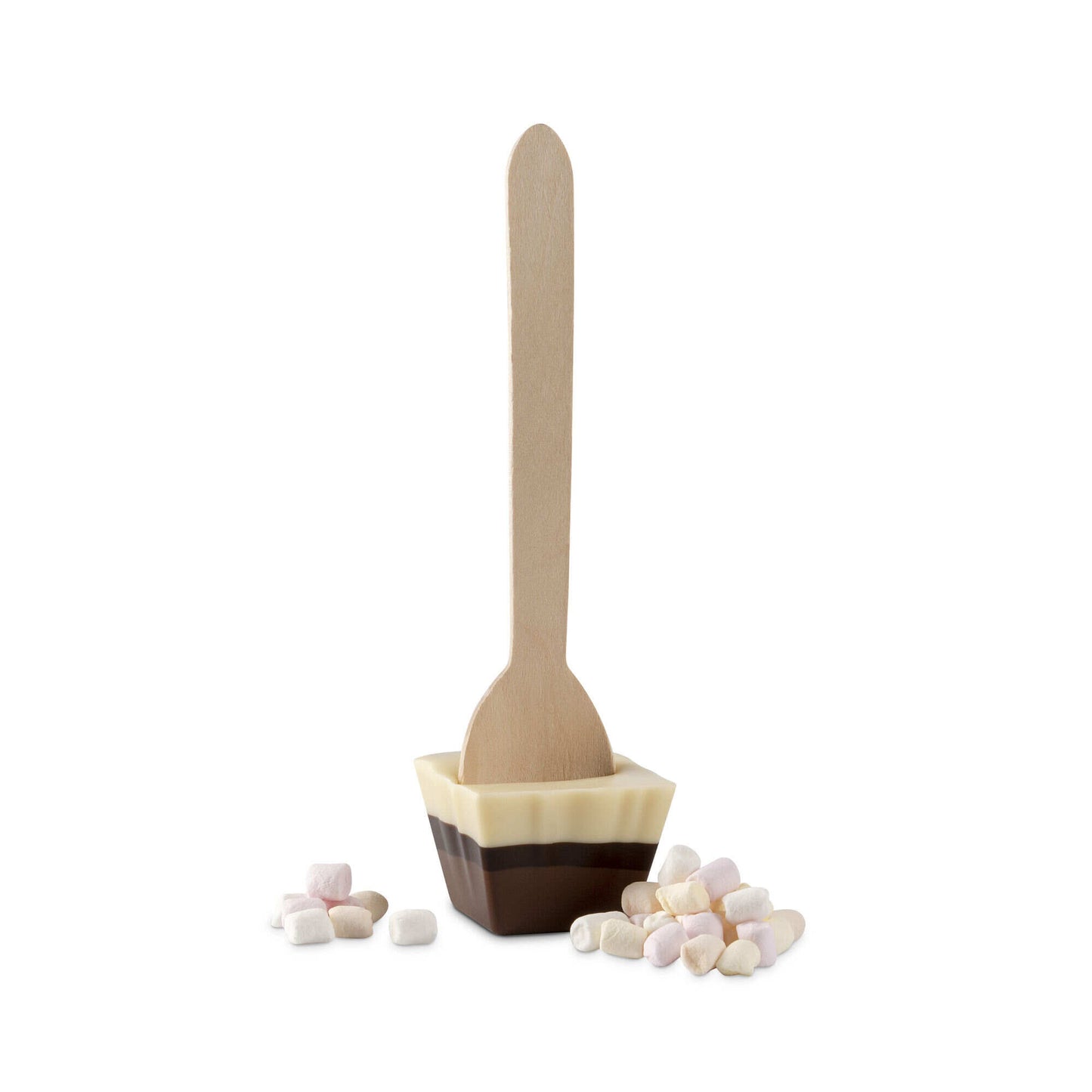 Whittard Latte Macchiato Flavour Chocolate Spoon with Mini Marshmallows