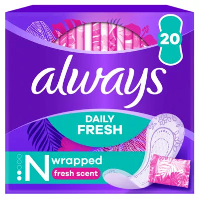 Always Dailies Liners To Go Fresh Scent 20s
