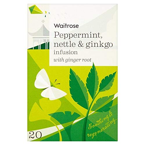 Waitrose Love Life Peppermint, Nettle & Ginkgo Tea Bags 30g