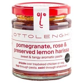 Ottolenghi Pomegranate, Rose and Preserved Lemon Harissa Paste, Sweet and Tangy Aromatic, 170g