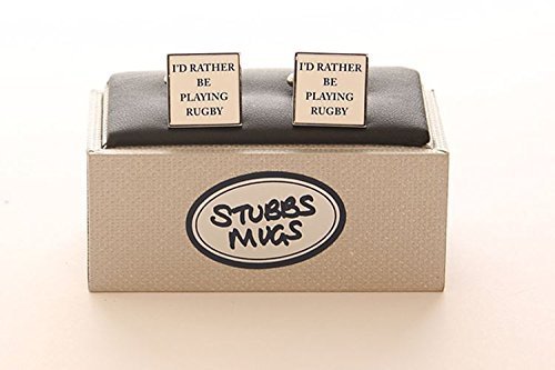 Stubbs Mugs I'd Rather Be Playing Rugby Cufflinks Boxed Set by Stubbs Mugs