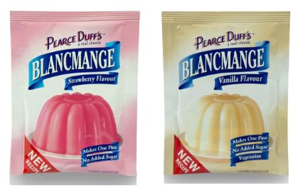 Pearce Duff's BLANCMANGE Dessert Mix, Strawberry and Vanilla Flavour - (Pack of 2)