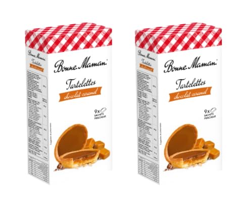 Bonne Maman Tartelettes Chocolat Caramel, Pack of 2