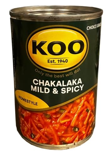 KOO Chakalaka Mild & Spicy, Homestyle Canned Vegetable Relish, 410g