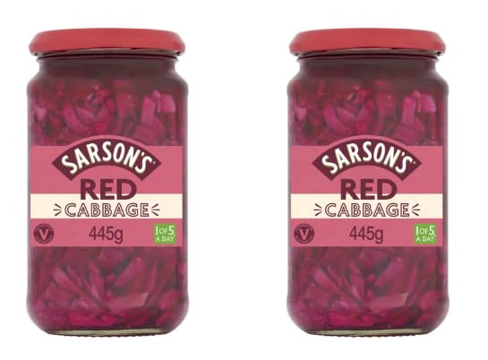 SARSON'S Red Cabbage, Pickled, Vegetarian, Pack of 2