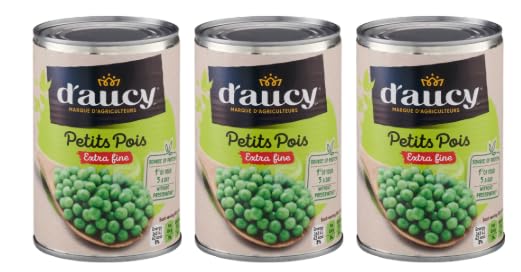 D'aucy Petits Pois Extra Fine, Pack of 3
