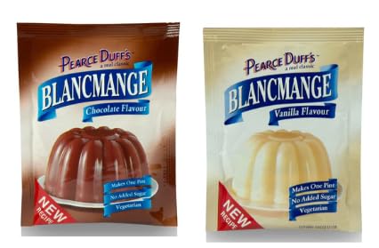 Pearce Duffs BLANCMANGE Chocolate and Vanilla Flavour, Dessert Mix - (Pack of 2)