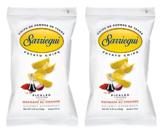 Sarriegui Potato Chips, Pickled Flavour, Gluten Free, Gourmet Experience, 125g, Pack of 2