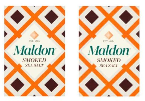 Maldon Smoked Sea Salt, Premium Seasoning, Pack of 2