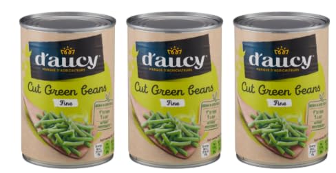D'aucy Cut Green Beans Fine, Pack of 3