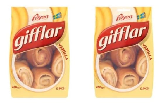 Gifflar Vanilla Cinnamon Rolls, Swedish Pastry, 260g, 12 Pieces
