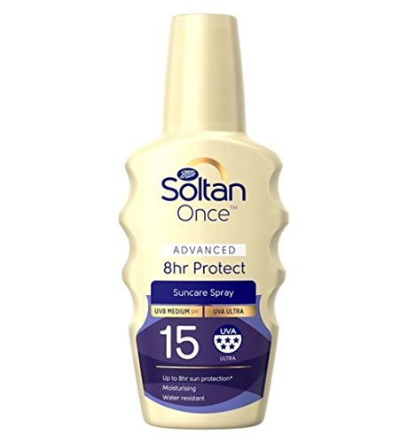 Soltan Once Advanced 8hr Protect Spray SPF15 200ml
