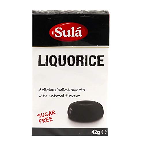 Sula | Liquorice Sweets - Sugar Free | 1 X 42G