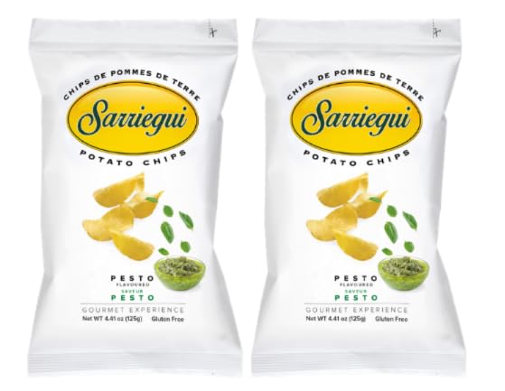 Sarriegui Pesto Flavoured Potato Chips, Gourmet Experience, Gluten Free, 125g, Pack of 2