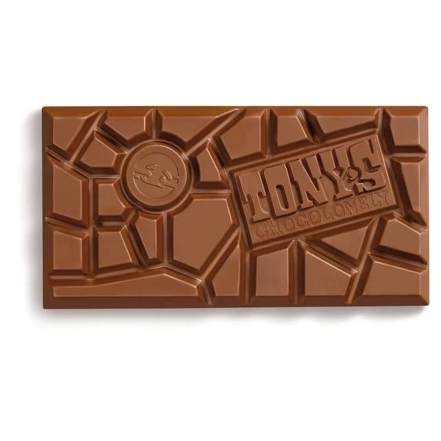 Tony's Chocolonely Fair Trade Milk Chocolate Bar with Almond, Honey and Nougat 180g