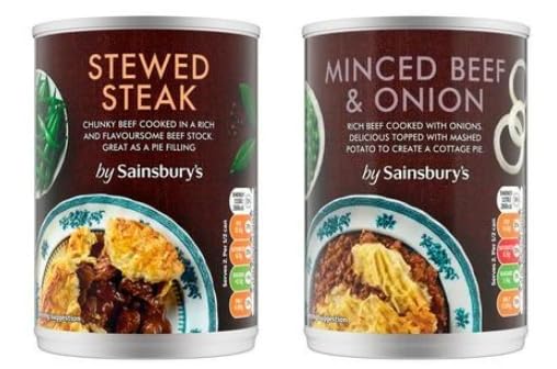 Sainsbury's Stewed Steak & Minced Beef and Onion