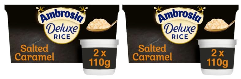 Ambrosia Deluxe Rice Salted Caramel - (Pack of 2)