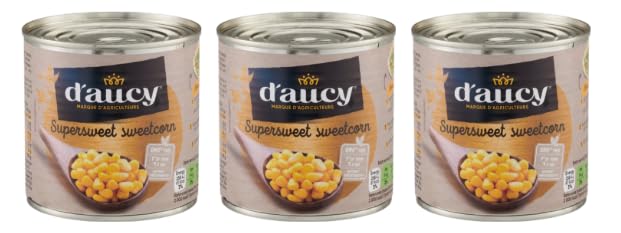 D'aucy Supersweet Sweetcorn, Pack of 3