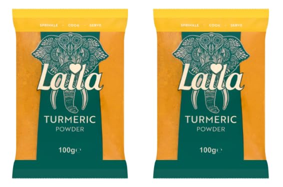 Laila Turmeric Powder, Ground Spice for Cooking, 100g