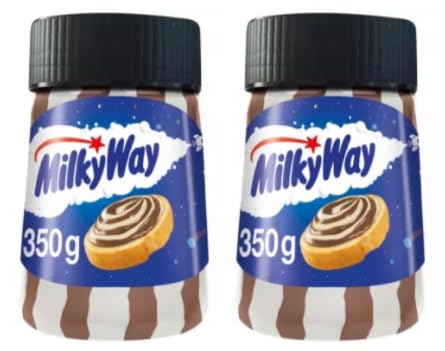 Milky Way Chocolate Spread, Smooth Cocoa Hazelnut Paste, 350g, Pack of 2