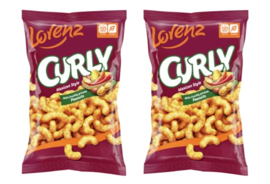 Lorenz Curly Peanut Snacks, Mexican Style, with Freshly Ground Peanuts
