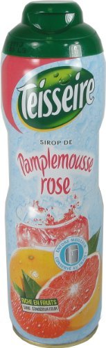 Teisseire PINK Grapefruit Syrup Pamplemousse 600 ml 20.3 fl oz, Three by Teisseire