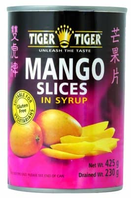 Tiger Tiger Mango Slices in Syrup 425g