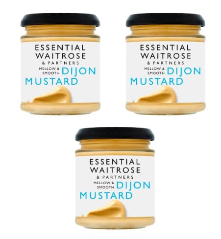 Essential Waitrose & Partners Mellow & Smooth Dijon Mustard, Pack of 3